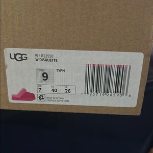 UGG Pink Disquette Slippers